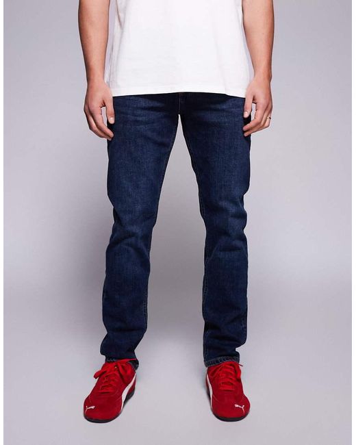 River Island Blue Slim Fit Jeans for men