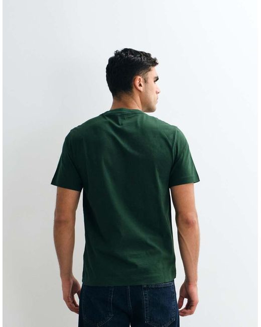 Abercrombie & Fitch Green Trend Chest Script Logo T-shirt for men