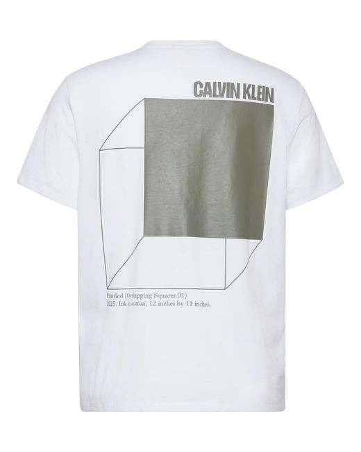 Calvin Klein Natural 3d Box Back Print T-shirt for men