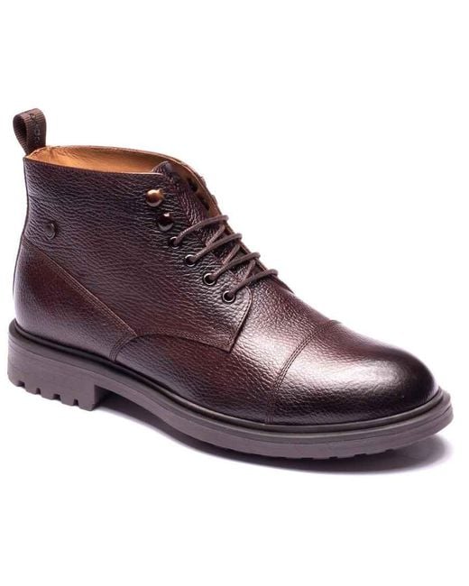 Base London Purple Mercer Toe Cap Boot for men