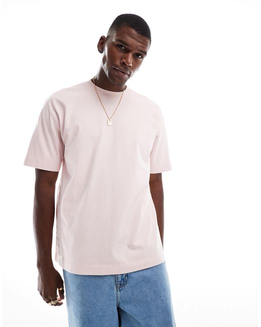 Hollister Pink Boxy Fit Washed T-Shirt for men