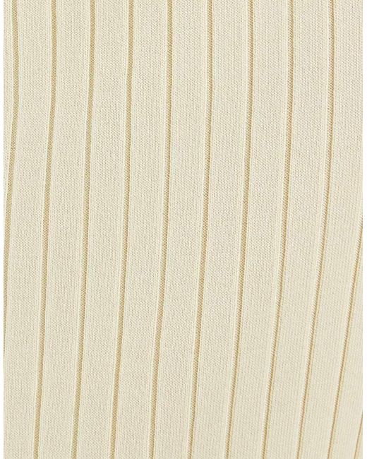 4th & Reckless Natural Ribbed Knit High Waisted Maxi Skirt Co-Ord