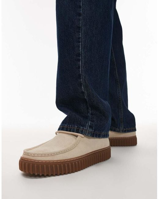 Clarks Blue Torhill Lo Shoes for men