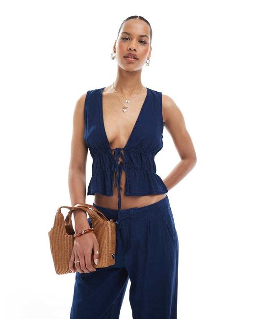 Top di Pull&Bear in Blue