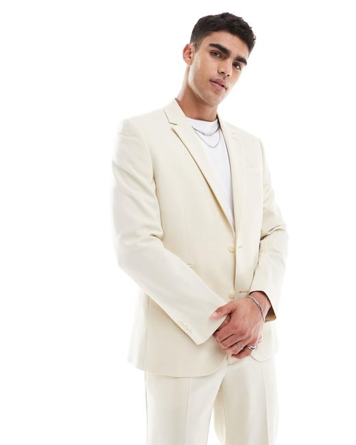 ASOS – anzugjacke in White für Herren