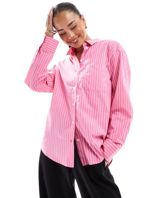Bershka Pink – oversize-hemd