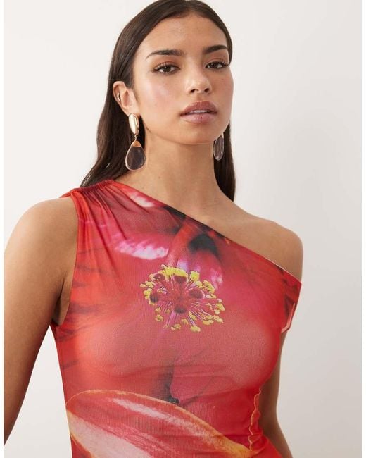 Kaiia Exclusive Double Layered Slinky Off Shoulder Skater Mini Dress