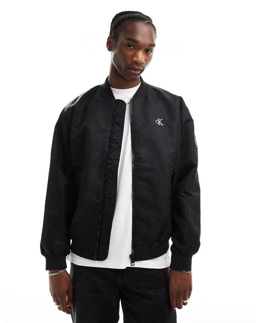 Calvin Klein Black Bomber Jacket for men