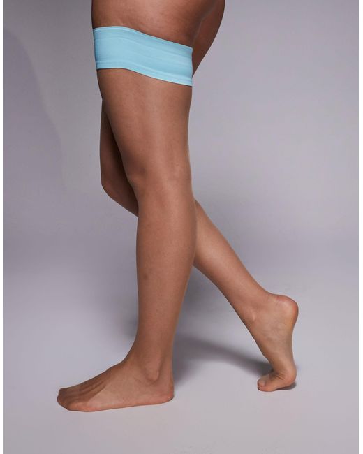 Bas autofixants - clair Ann Summers en coloris Gray