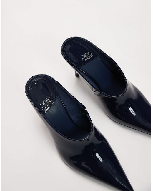 Jeffrey Campbell White Favrile Heeled Mules