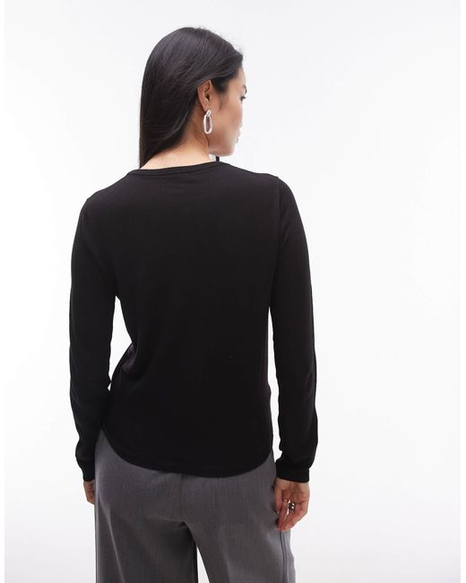 Pull classique en maille Mango en coloris Black