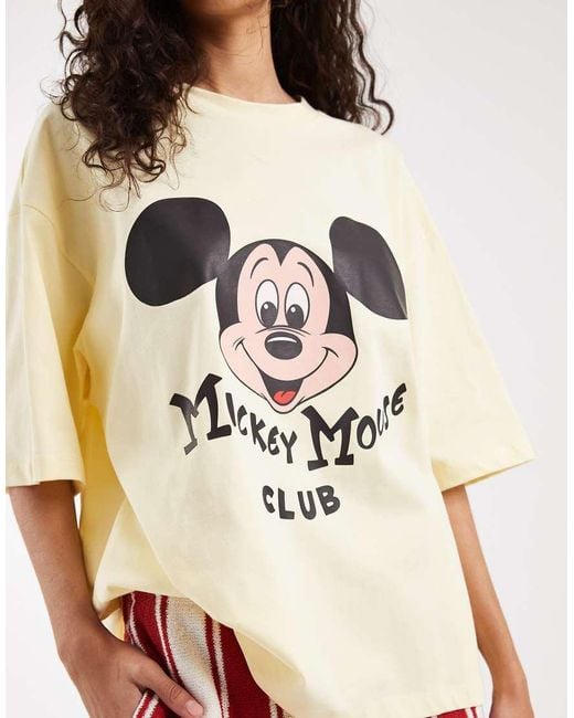ASOS Red X Disney T-shirt Mickey Mouse Club Graphic