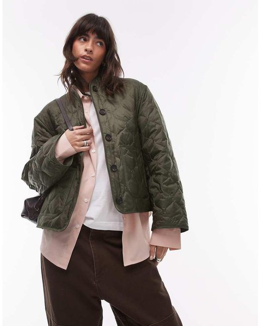 ARKET Gray Quilted Jacket