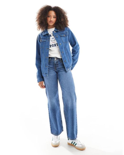 Brave Soul Blue Oversized Denim Jacket
