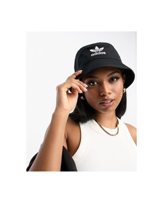 Adicolor - cappello da pescatore nero con logo del trifoglio di adidas  Originals in Nero | Lyst