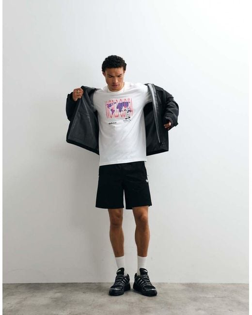 Adidas Originals White World Cup 94 Text Chest Graphic for men