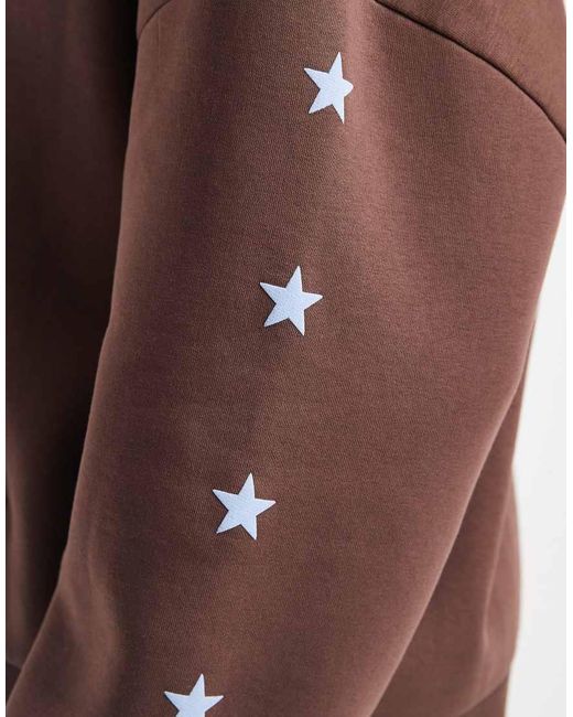 Collusion Brown Plus Star Logo Hoodie