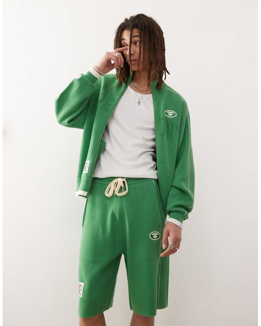 Aape By A Bathing Ape Aape by a bathing ape – strick-shorts in Green für Herren