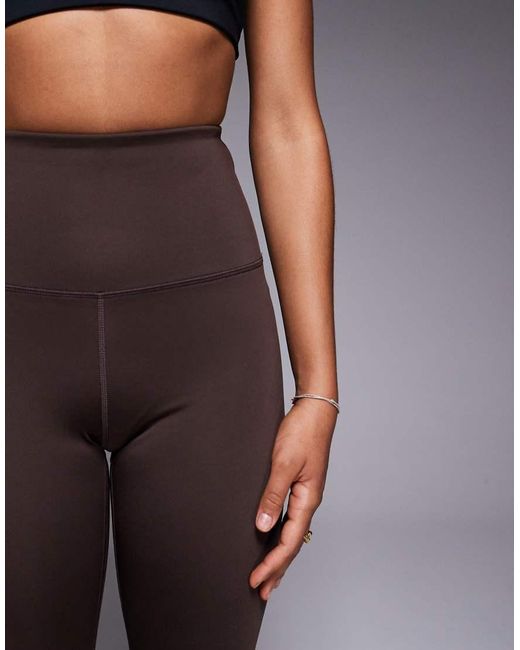 4505 Brown Tall Icon Bum Sculpt Gym legging With Inner Pocket