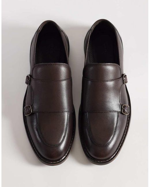 ASOS Brown Monk Shoes for men