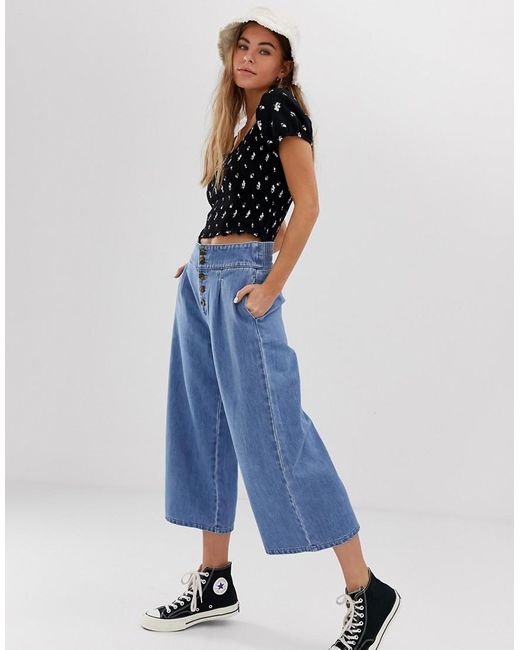 falda pantalon vaquera