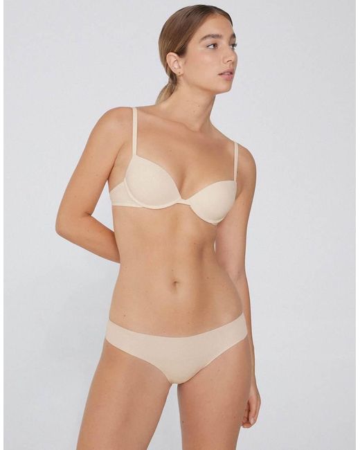 Tezenis White Seamless Cotton Knickers