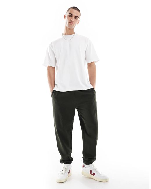 ASOS – schmal zulaufende basic-jogginghose in White für Herren