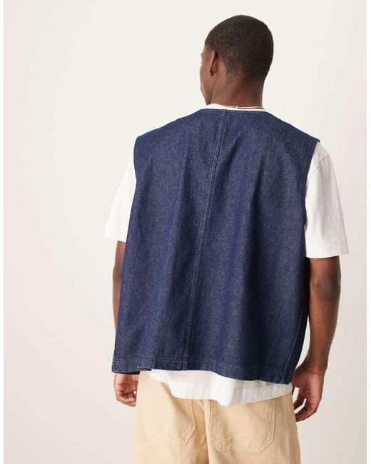 Gilet di ASOS in Blue da Uomo