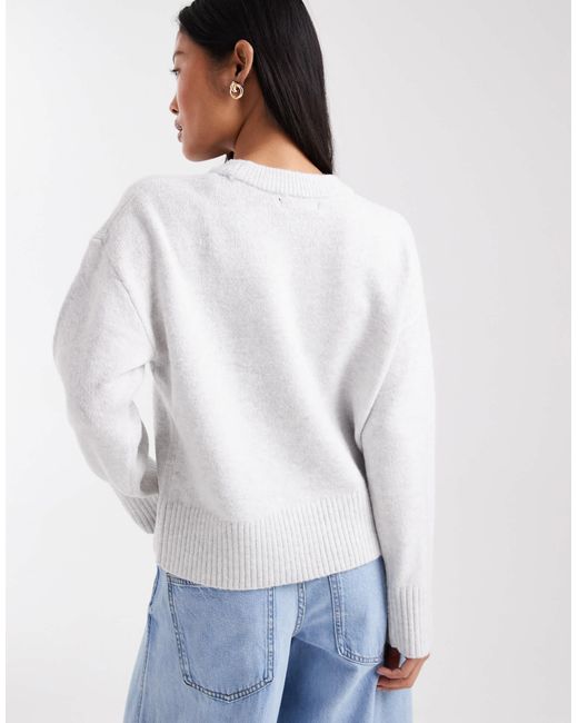Pull ras New Look en coloris White