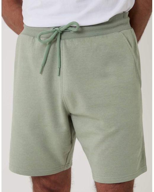 Threadbare White Sweat Shorts for men