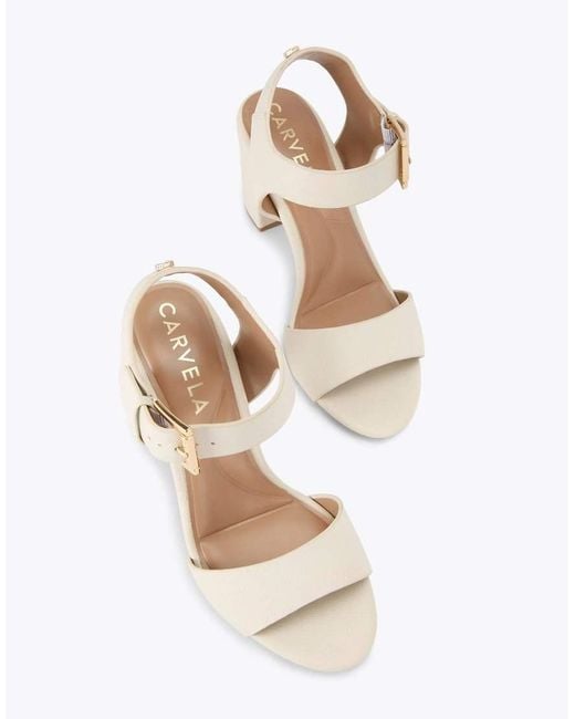 Carvela Kurt Geiger Natural Sadie 2 Heeled Sandals