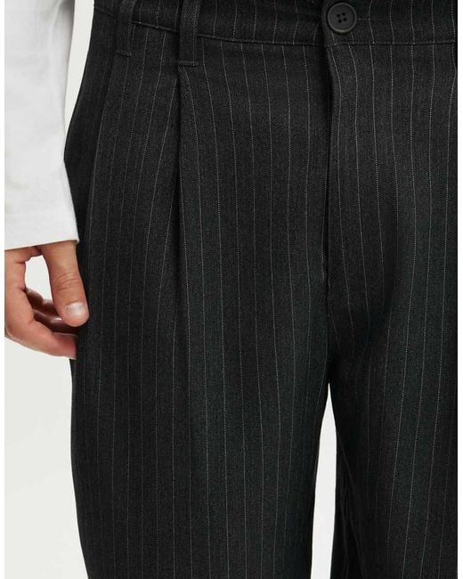 Cotton On Black Super Baggy Pleated Short for men