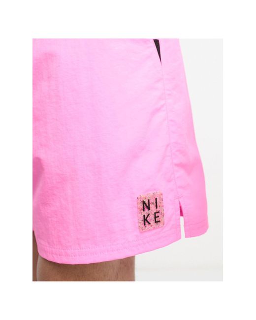 Nike Pink Icon Volley 7 Inch Swim Shorts for men