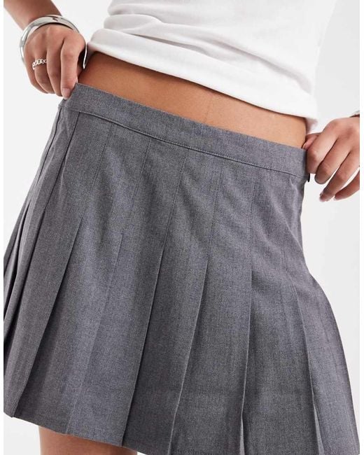 ONLY White Tailored Pleated Mini Skirt