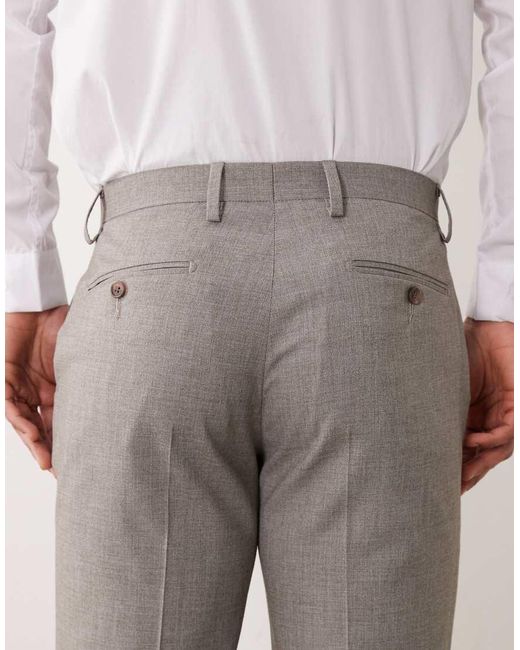 ASOS Gray Slim Suit Pants for men