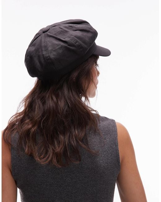 ASOS Black Baker Boy Hat
