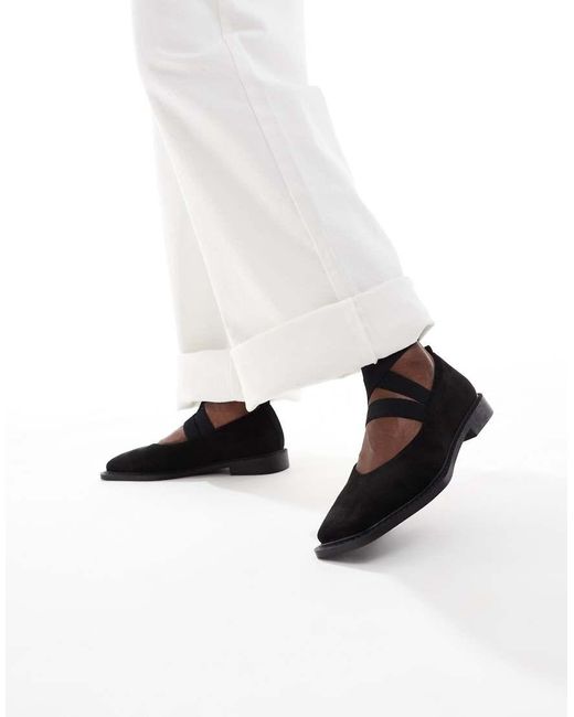 Glamorous White Square Toe Mary Janes