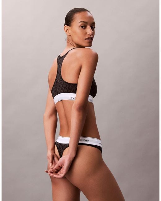 Calvin Klein Gray Icon Cotton Modal Thong