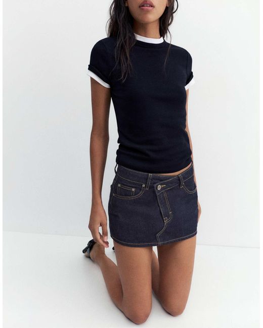 Pull&Bear Blue – jeans-skort