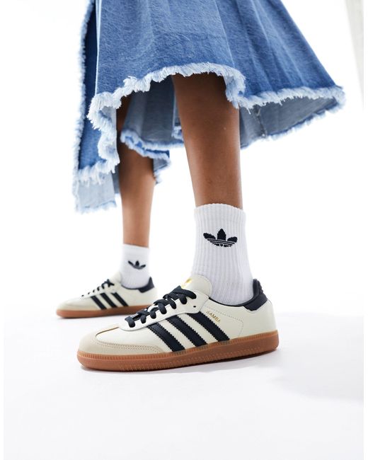 Adidas Originals Blue Samba Og Sneakers
