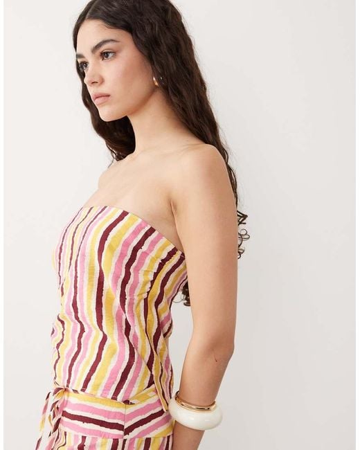 Mango Yellow Teen Tie Front Sleeveless Top