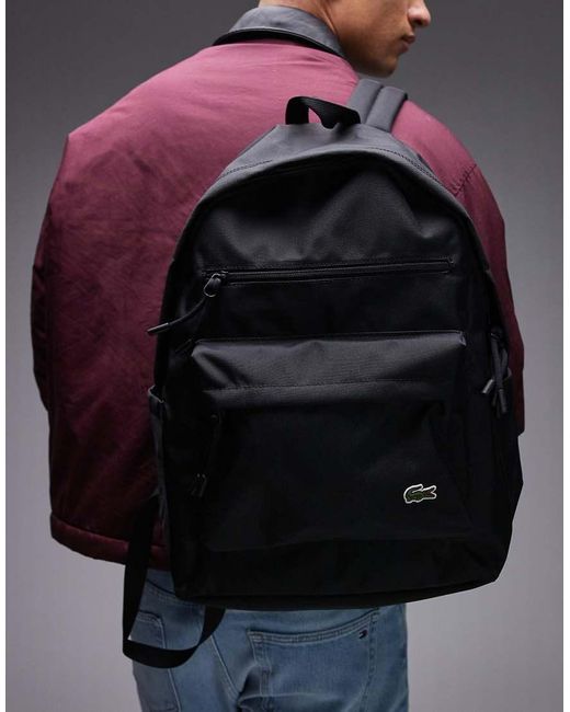 Zaino Classico di Lacoste in Black da Uomo
