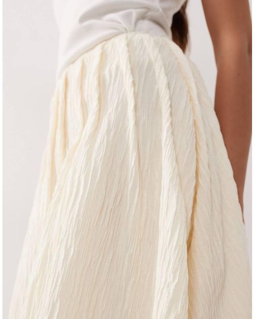 ARRANGE Natural Crinkle Texture Maxi Skirt Co Ord