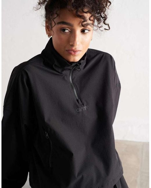 Aim'n Black Windbreaker Jacket