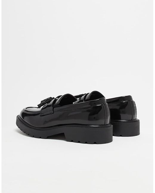ASOS Black Tassel Loafers for men