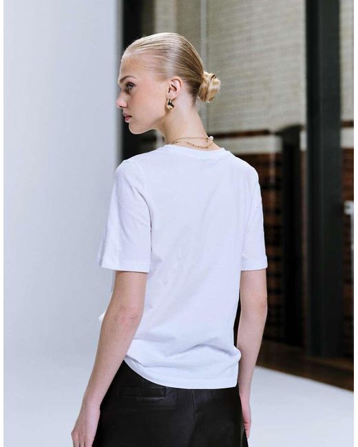 ONLY White Crew Neck T-Shirt