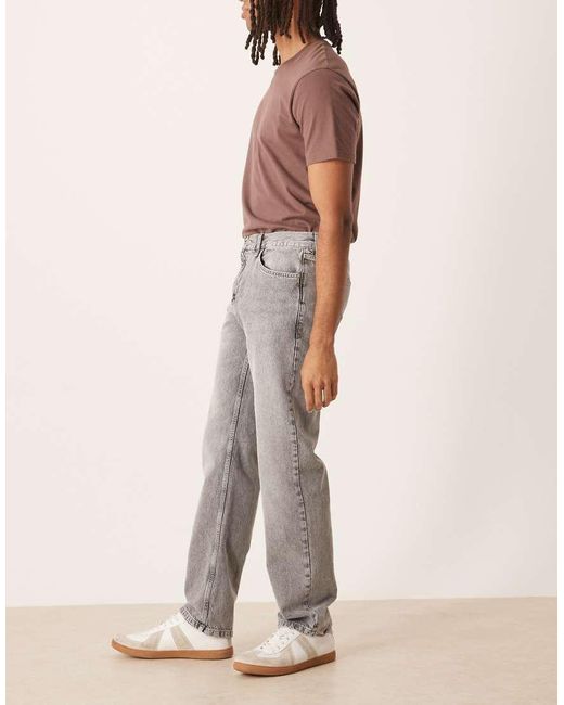 ASOS Natural Straight Leg Jeans for men