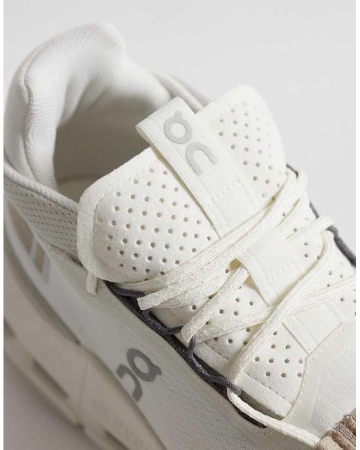 On Shoes White Cloudnova 2 All Day Trainers