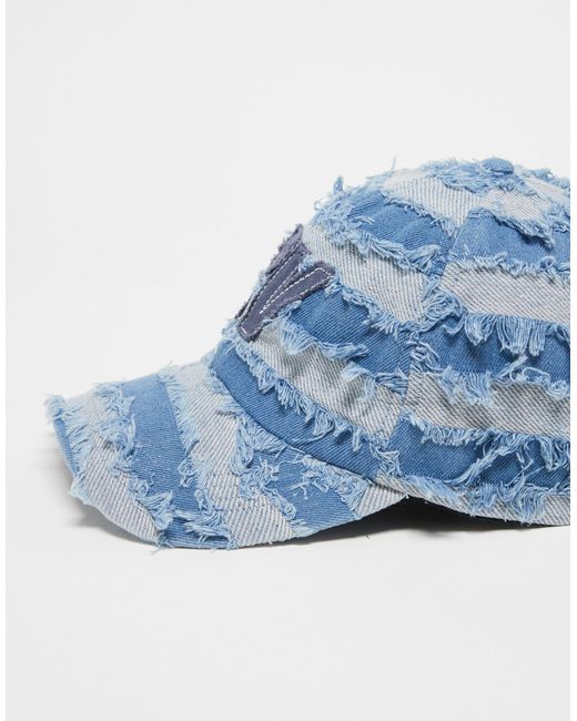Cappellino unisex di Reclaimed (vintage) in Blue