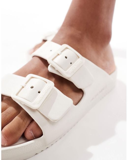 Jack & Jones White Strap Sandal for men